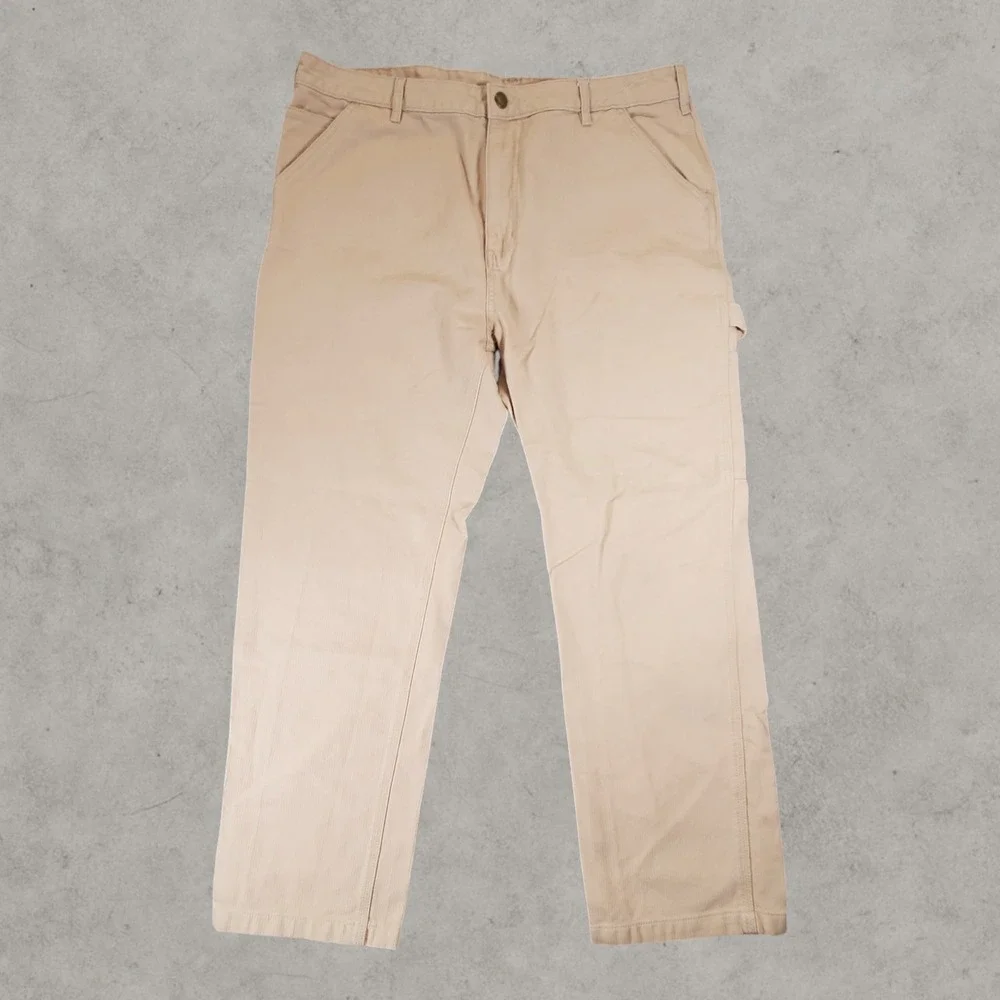 Lost Enterprises Pants Mens 36x32 Tan Cotton Canvas Carpenter Utility Skater Y2K